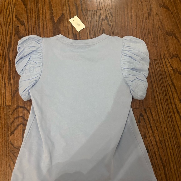 Blue Ruffle Shirt - Picture 2 of 3